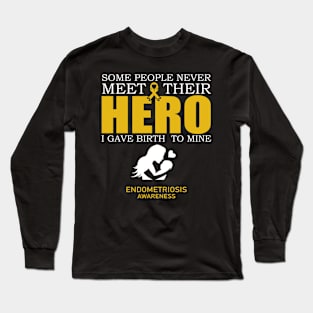 Endometriosis Awareness Happy Mothers Day - In This Family We Fight Together Long Sleeve T-Shirt